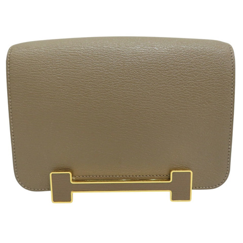 大象灰 山羊皮 肩背包 B刻【HERMES 愛馬仕】 H083052CC