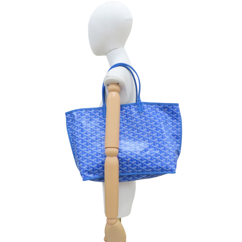藍色 PVC帆布 Anjou PM 雙面托特包【GOYARD 高雅德】-7