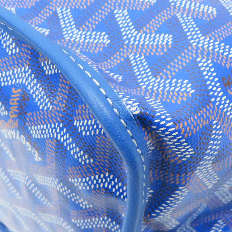 藍色 PVC帆布 Anjou PM 雙面托特包【GOYARD 高雅德】-11