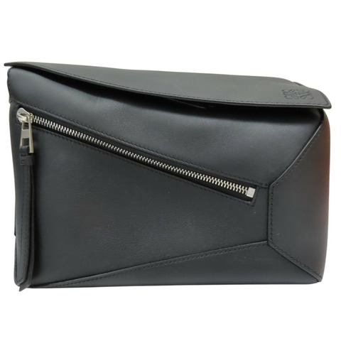 黑色 牛皮 Small Puzzle Edge 肩背包【LOEWE 羅威】 0010965754