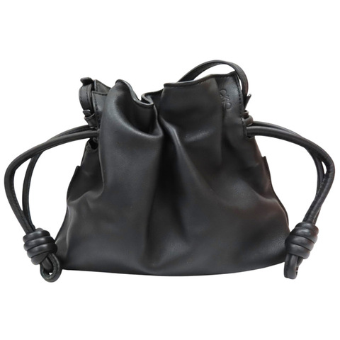 黑色 牛皮 Flamenco Mini 肩背包【LOEWE 羅威】 A411FC2X37