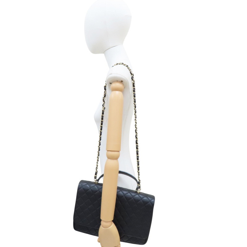 黑色 羊皮 兩用包【CHANEL 香奈兒】-9