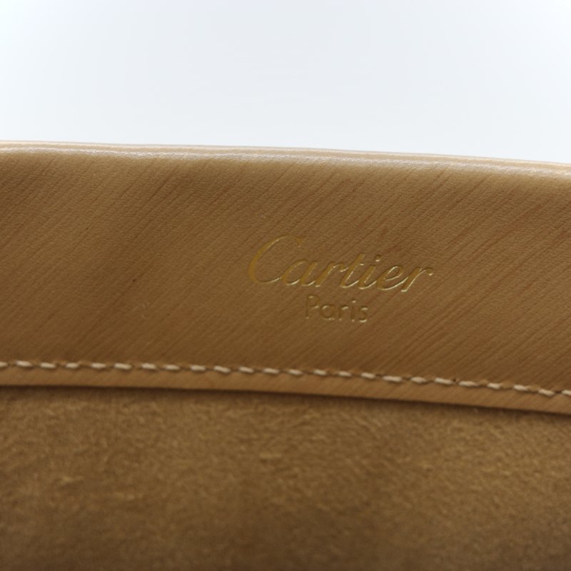 （優雅♥️經典三環）Cartier 卡地亞 Trinity 米色 金色 銀色 玫瑰金 三色金屬環 手提包 肩背包-6