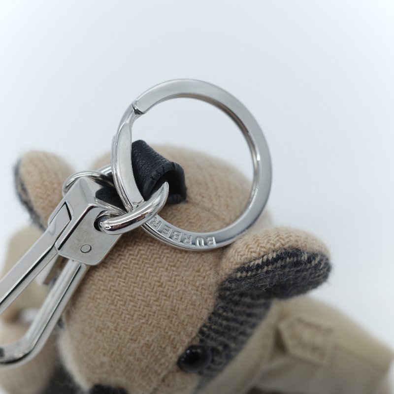 Burberry 巴寶莉 Thomas Bear 經典格紋喀什米爾 棉質嘎巴甸風衣造型 小熊吊飾-6