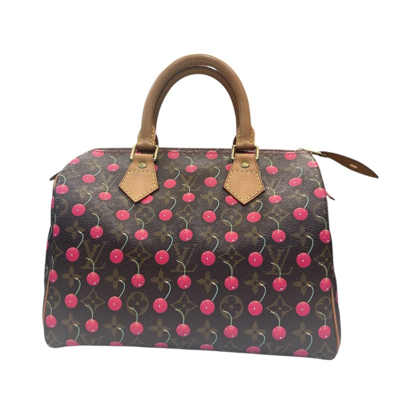 LV字紋櫻桃Speedy-25手提包-0