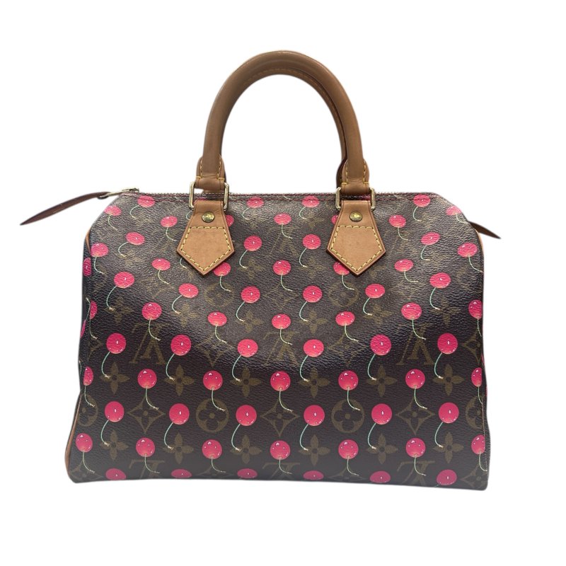 LV字紋櫻桃Speedy-25手提包-1