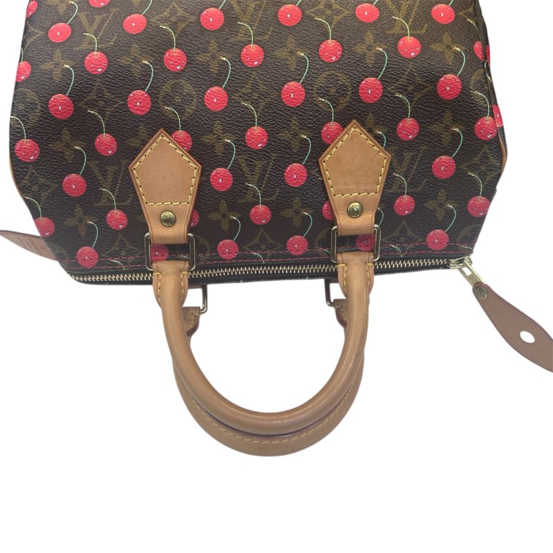 LV字紋櫻桃Speedy-25手提包-8