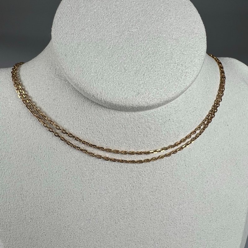 HERMES D刻 雙鎖頭項鍊-3