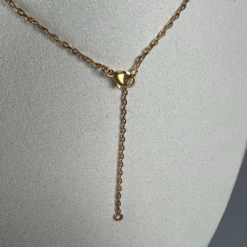 HERMES D刻 雙鎖頭項鍊-4