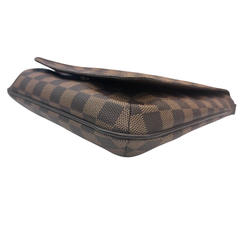 LV咖啡棋盤格王菲肩背包-小款-3