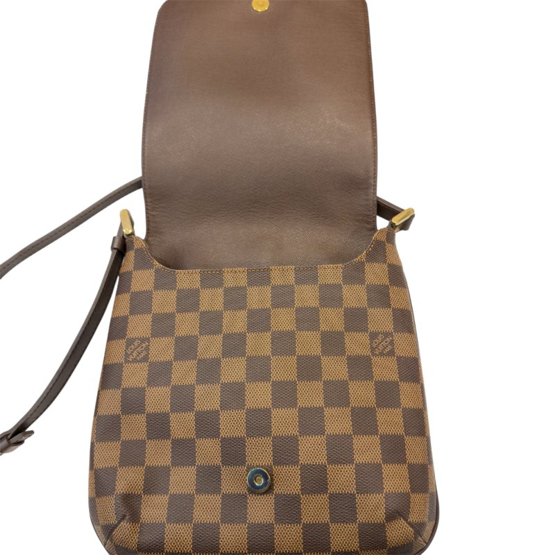 LV咖啡棋盤格王菲肩背包-小款-6
