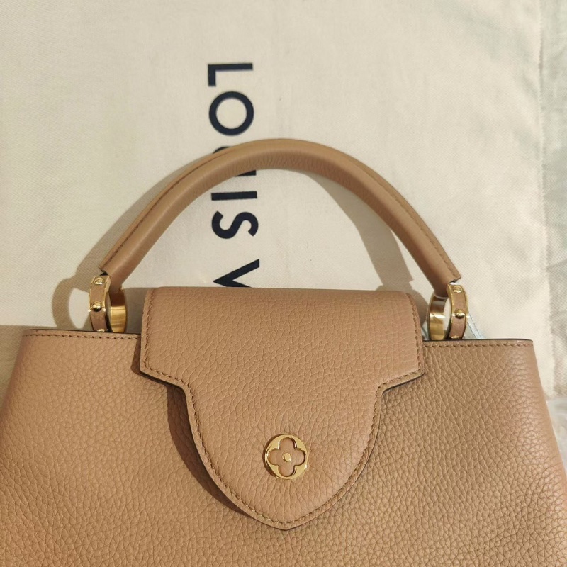 LV Capucines  Taurillon 手提肩背斜背包 芯片款 31x11x20   99新配件塵袋-6