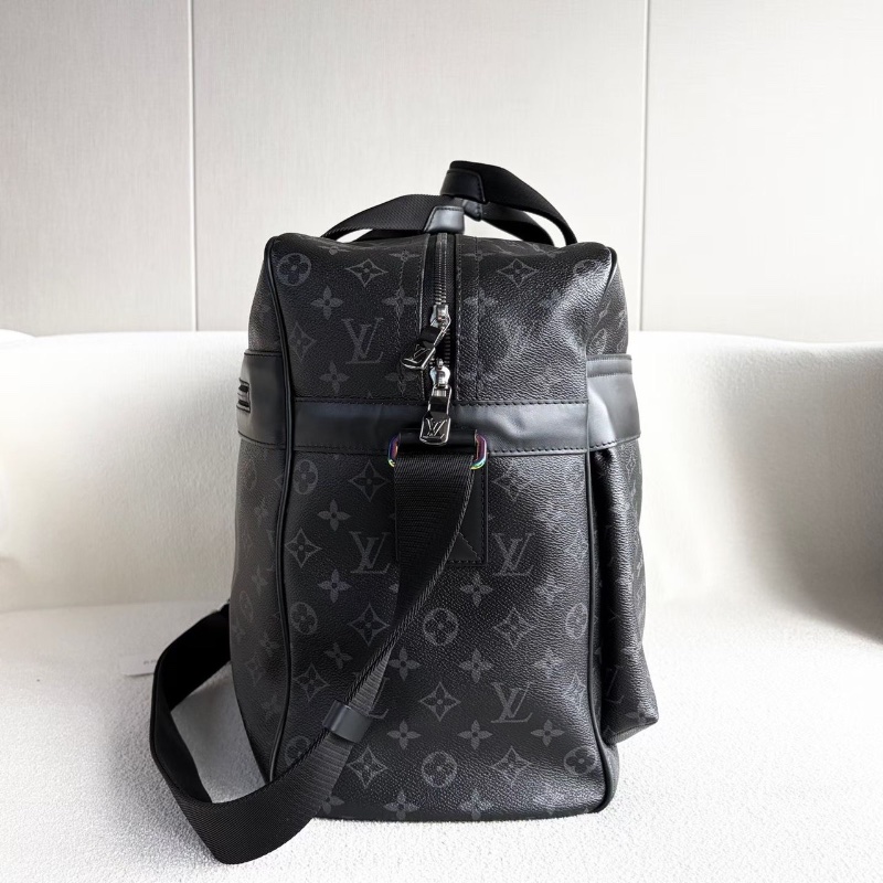 LV藤原浩聯名限量旅行袋47*32*21  98新配件塵袋 肩帶 行李牌 鑰匙*2 鎖-6