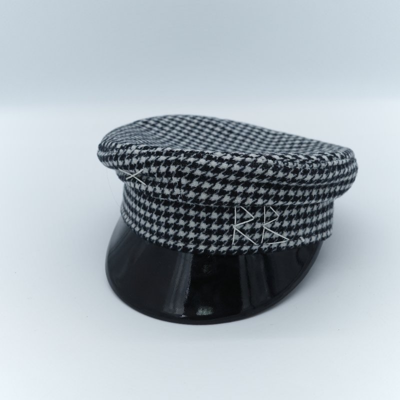 Ruslan Baginskiy 拉斯蘭巴金斯基 Baker Boy 黑白千鳥格紋毛料報童帽-2