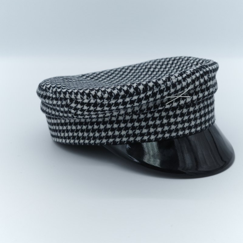 Ruslan Baginskiy 拉斯蘭巴金斯基 Baker Boy 黑白千鳥格紋毛料報童帽-3