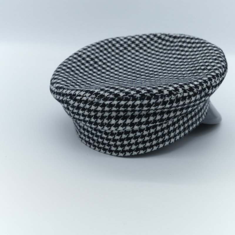 Ruslan Baginskiy 拉斯蘭巴金斯基 Baker Boy 黑白千鳥格紋毛料報童帽-4