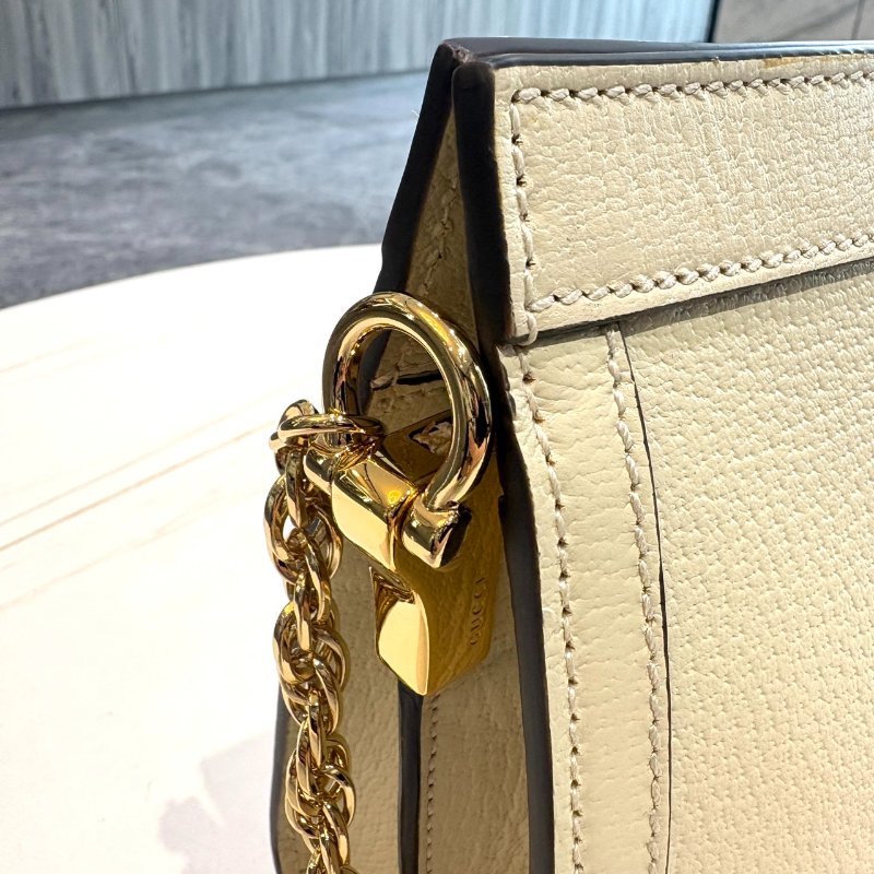 *SHIHNA名牌精品* GUCCI Ophidia 牛皮磁釦式鏈帶夾子包-3