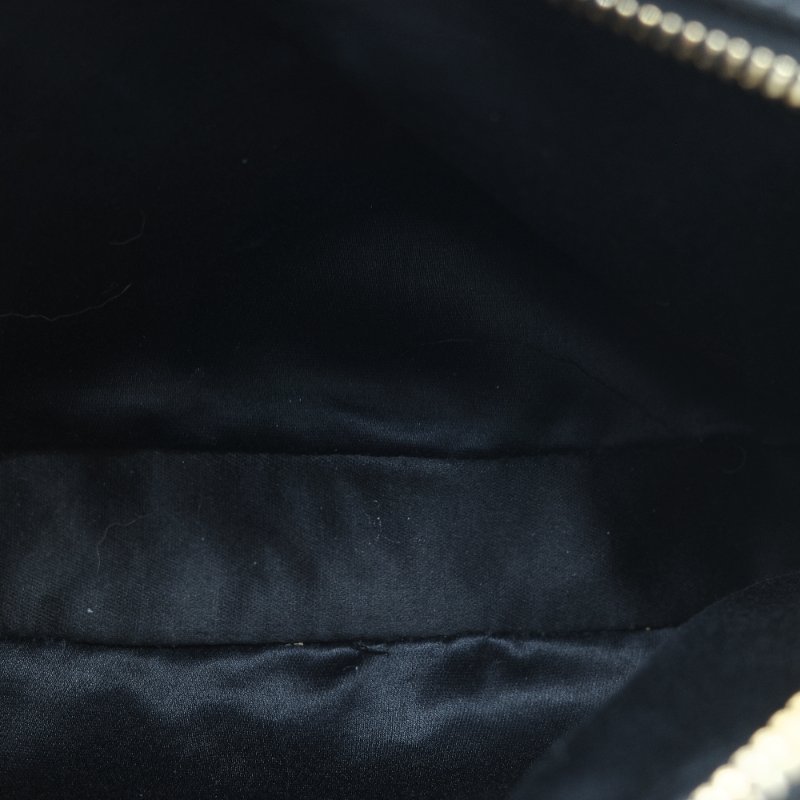 Miu Miu 繆繆 Matelassé 黑色羊皮 雙拉鍊斜背包 相機包 斜挎包-11