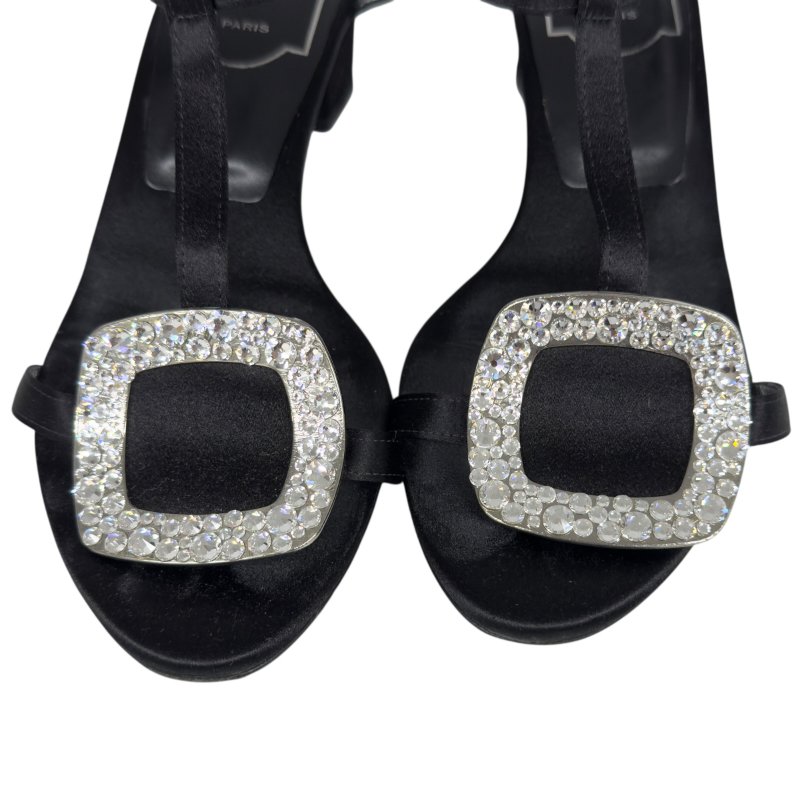 ROGER VIVIER 水鑽 方扣 高跟涼鞋 50MM-2