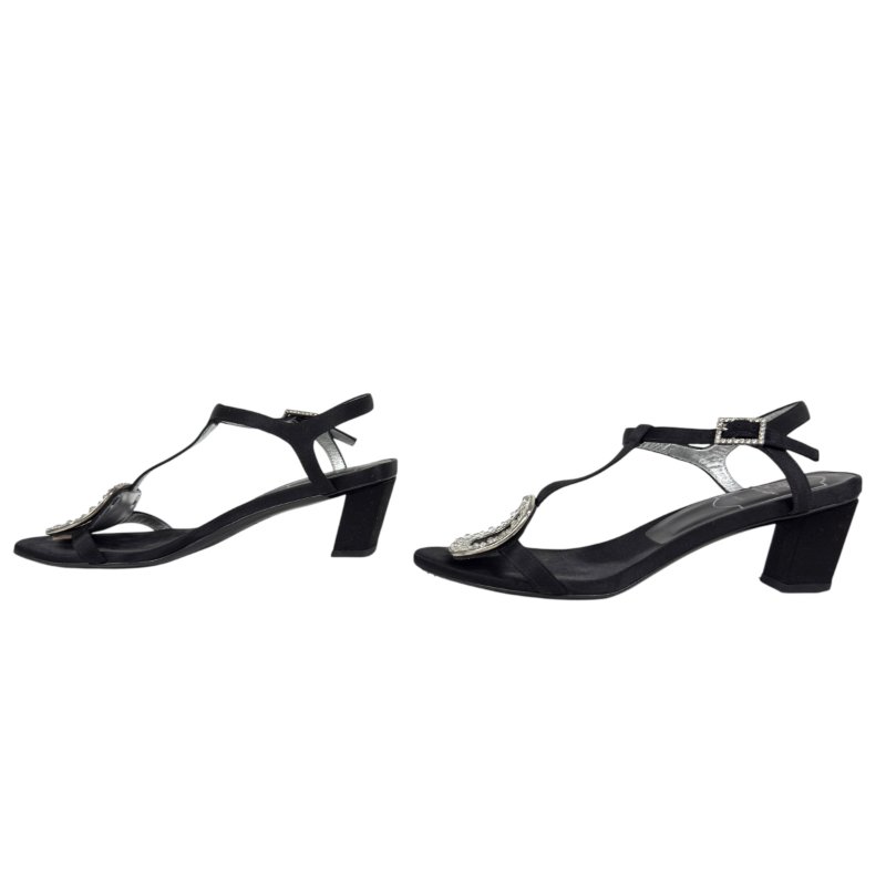 ROGER VIVIER 水鑽 方扣 高跟涼鞋 50MM-3