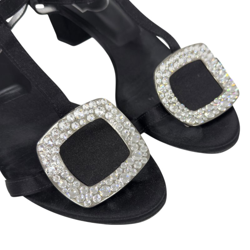 ROGER VIVIER 水鑽 方扣 高跟涼鞋 50MM-10