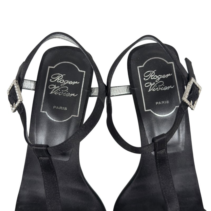 ROGER VIVIER 水鑽 方扣 高跟涼鞋 50MM-11