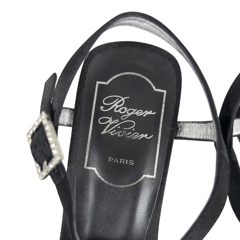 ROGER VIVIER 水鑽 方扣 高跟涼鞋 50MM-12