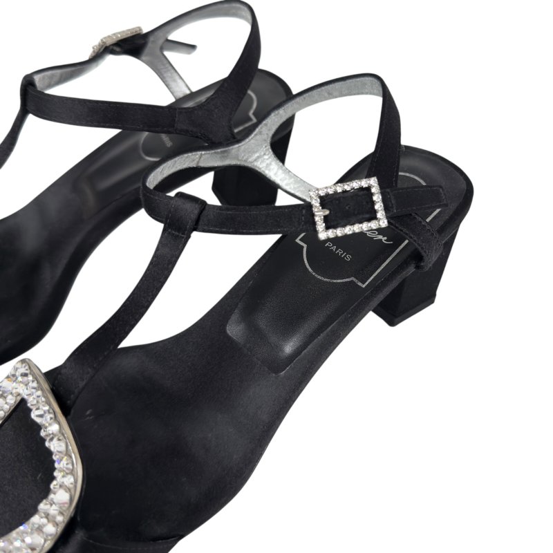 ROGER VIVIER 水鑽 方扣 高跟涼鞋 50MM-13