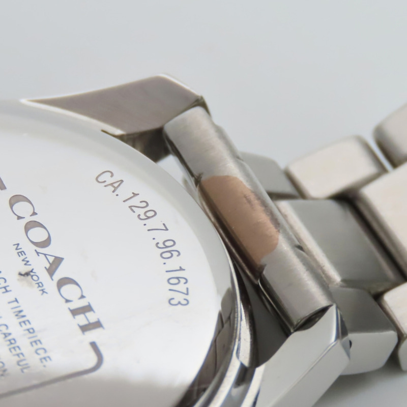 Coach Preston Sport CA.129.7.96.1673 日期星期顯示不鏽鋼金珍珠白雙色腕錶-22