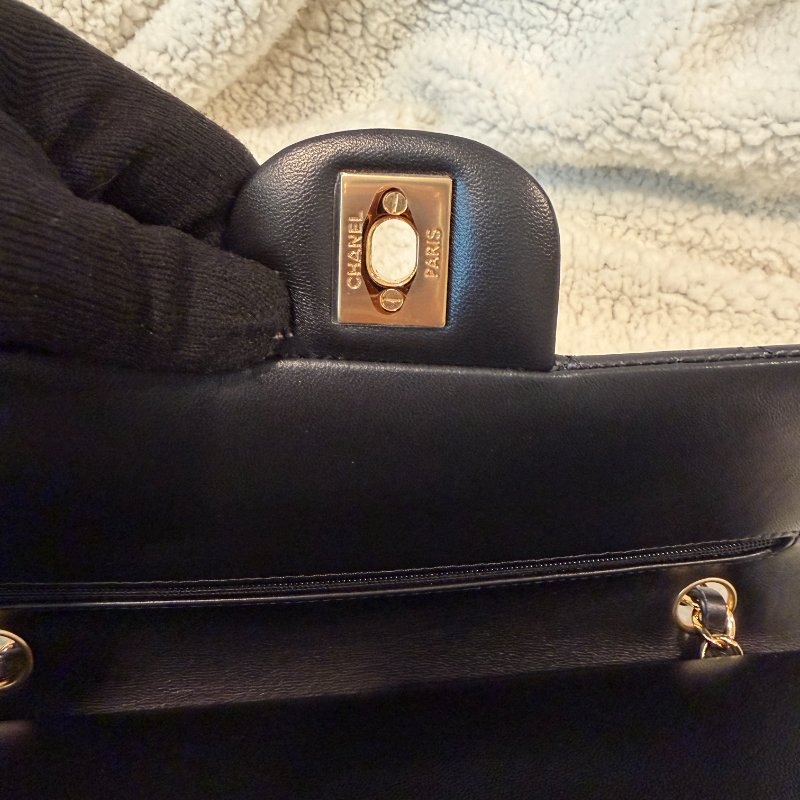 現貨誠可議 Chanel 經典CF25羊皮 99新配件塵袋盒子保卡-4