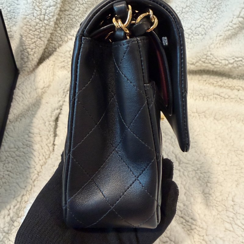 現貨誠可議 Chanel 經典CF25羊皮 99新配件塵袋盒子保卡-5