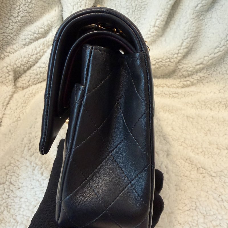 現貨誠可議 Chanel 經典CF25羊皮 99新配件塵袋盒子保卡-6