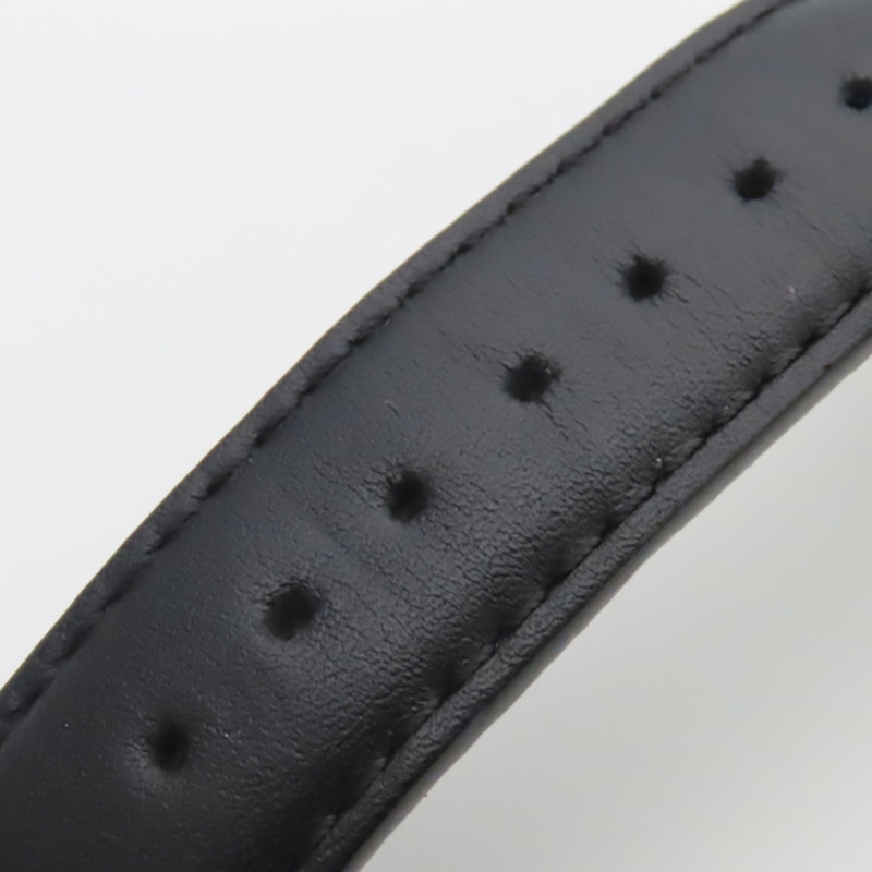 Gucci Bee 126.4 不鏽鋼皮革腕錶，金色、黑色、綠松石藍色，男士腕錶。-17