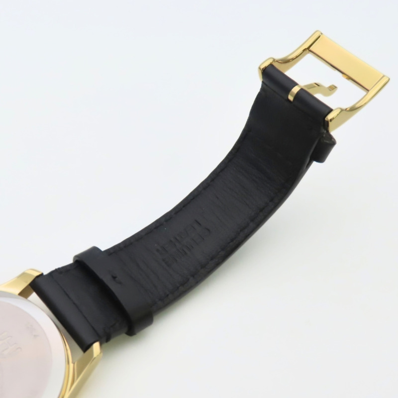 Gucci Bee 126.4 不鏽鋼皮革腕錶，金色、黑色、綠松石藍色，男士腕錶。-23