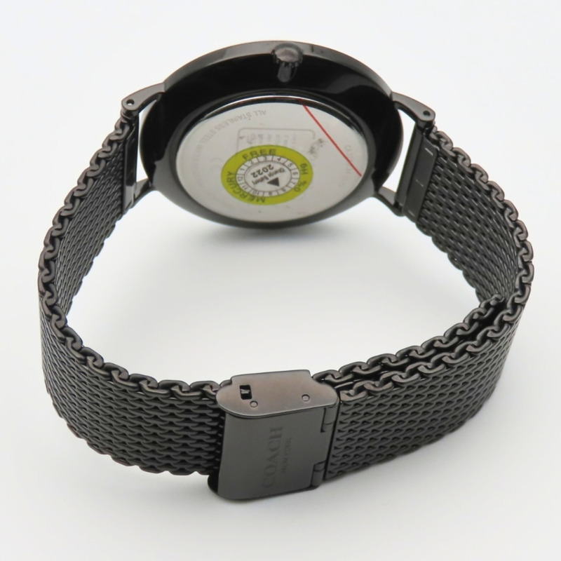 蔻馳 (COACH) 查爾斯 CA.124.2.34.1579 不鏽鋼黑色網狀錶帶男士腕錶-11