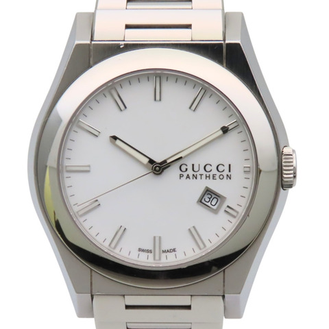 Gucci Pantheon 115.2 不鏽鋼白色男錶 GUCCI