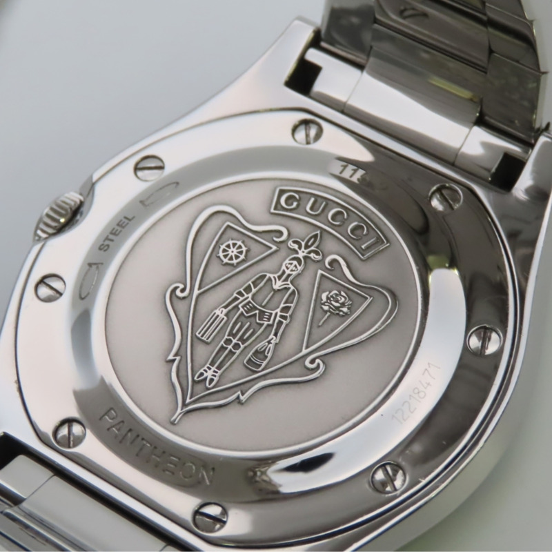 Gucci Pantheon 115.2 不鏽鋼白色男錶 GUCCI-24