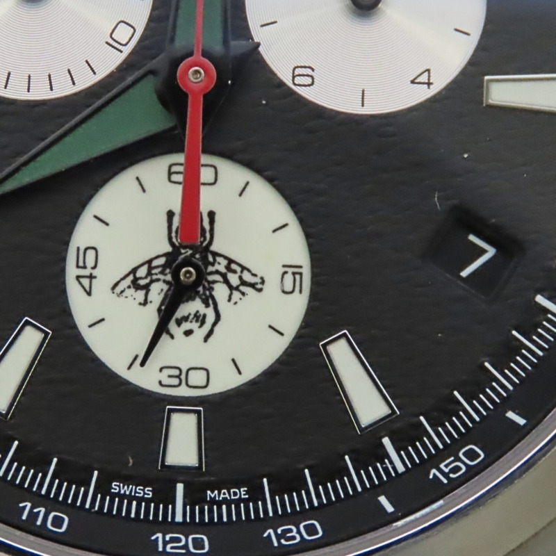 Gucci G-Timeless Chronograph 126.2 不鏽鋼腕錶，黑色錶盤，男錶。-8