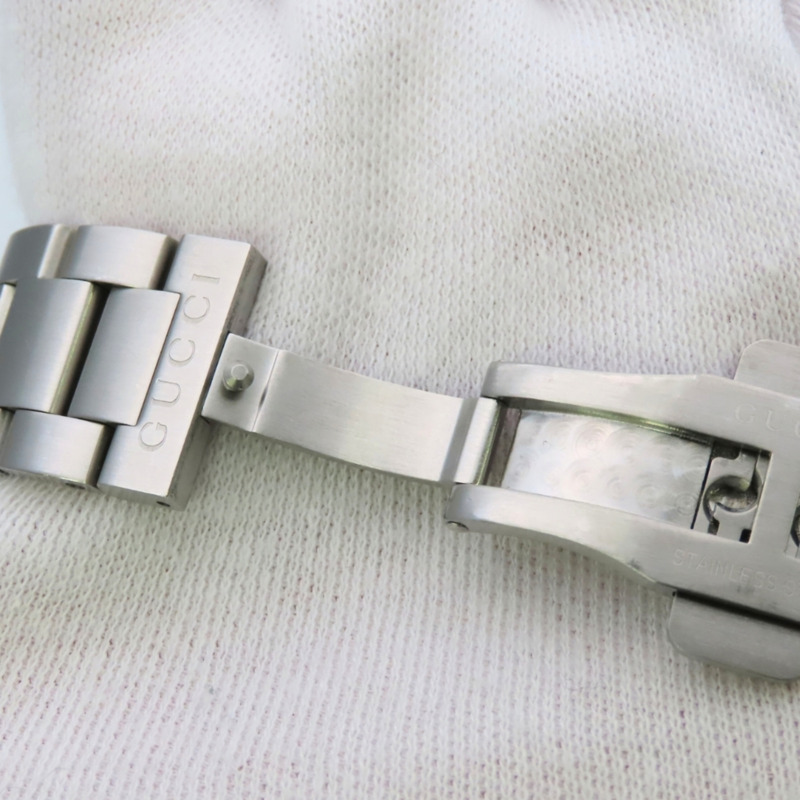 Gucci G-Timeless Chronograph 126.2 不鏽鋼腕錶，黑色錶盤，男錶。-17