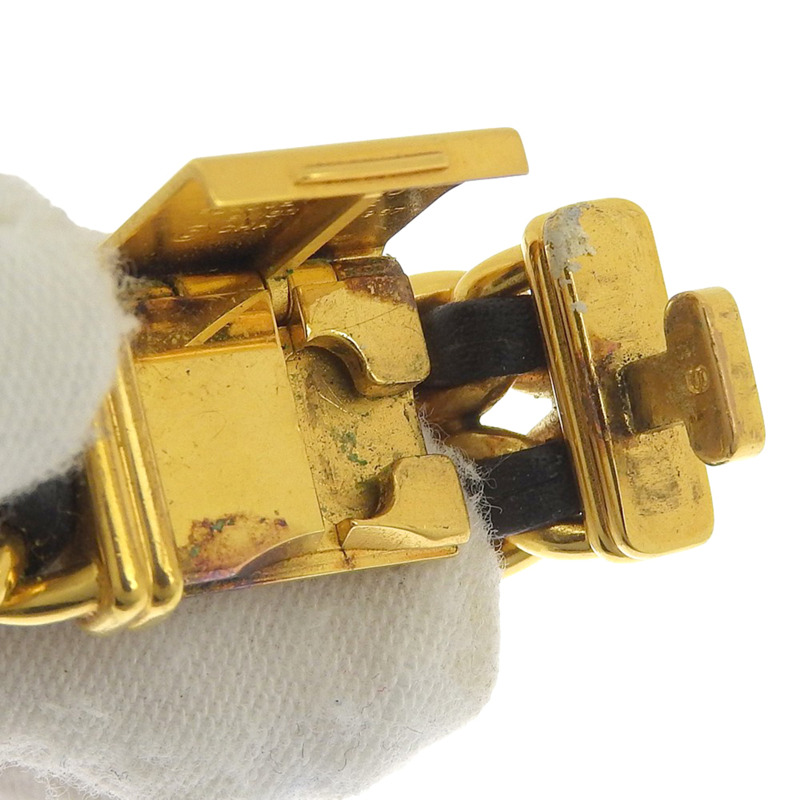 香奈兒 Premiere S 女士腕錶 H0001 鍍金 x 黑色皮革錶帶 石英模擬錶盤-5