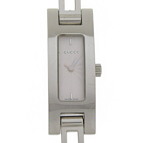 Gucci GUCCI 3900L 不鏽鋼石英模擬銀色錶盤女士腕錶