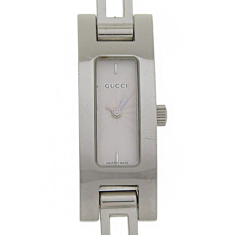 Gucci GUCCI 3900L 不鏽鋼石英模擬銀色錶盤女士腕錶-0