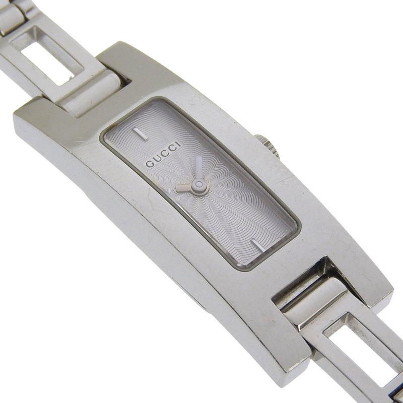 Gucci GUCCI 3900L 不鏽鋼石英模擬銀色錶盤女士腕錶-2