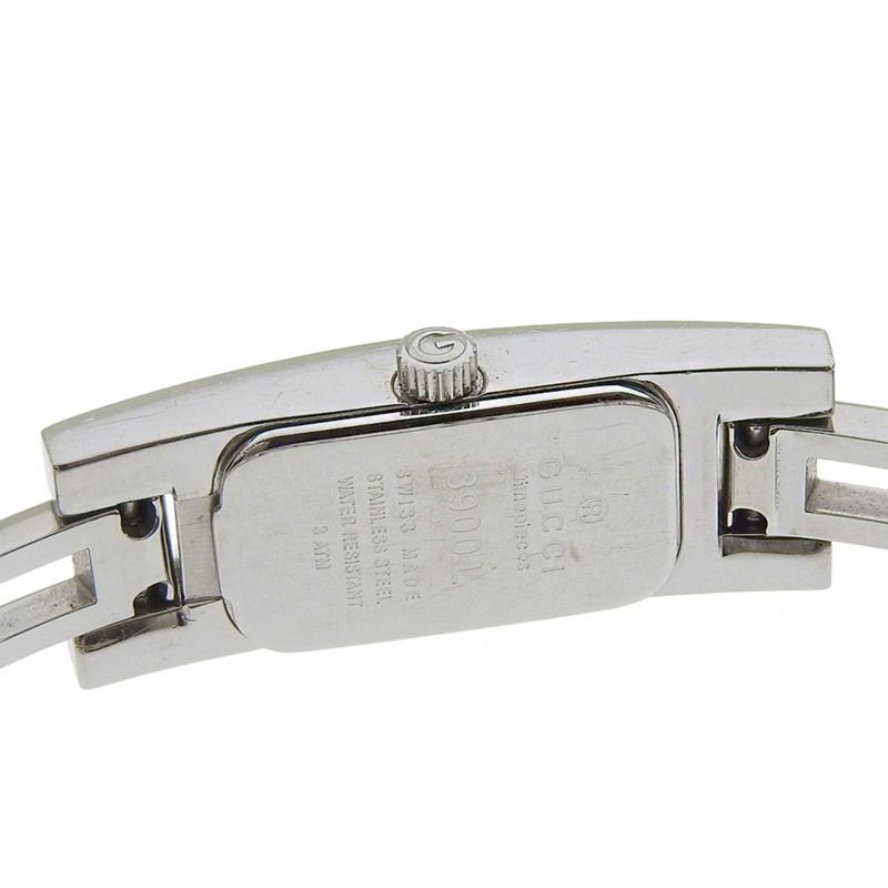 Gucci GUCCI 3900L 不鏽鋼石英模擬銀色錶盤女士腕錶-6