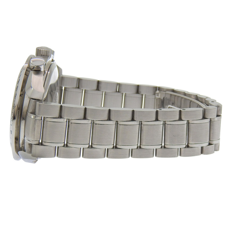 歐米茄超霸系列三曆腕錶，Cal.1151機芯，型號175.0084，精鋼銀色錶殼，自動上鍊計時碼錶，藍色錶盤，男士款-5