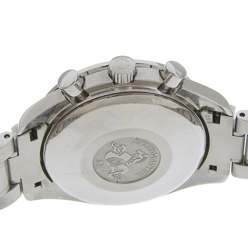 歐米茄超霸系列三曆腕錶，Cal.1151機芯，型號175.0084，精鋼銀色錶殼，自動上鍊計時碼錶，藍色錶盤，男士款-7