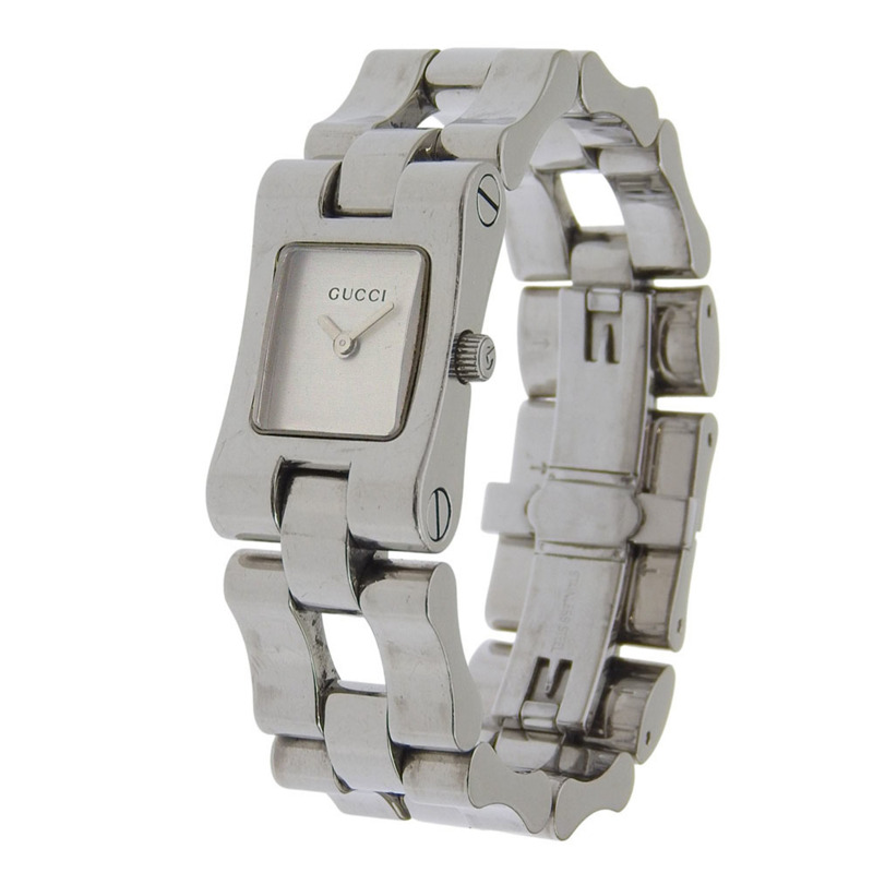 Gucci GUCCI 2305L 女士腕錶，不鏽鋼石英模擬錶殼，銀色錶盤。-1