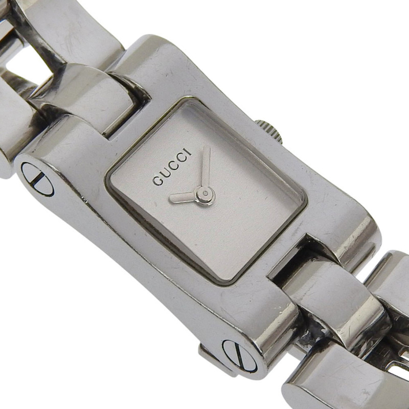 Gucci GUCCI 2305L 女士腕錶，不鏽鋼石英模擬錶殼，銀色錶盤。-2
