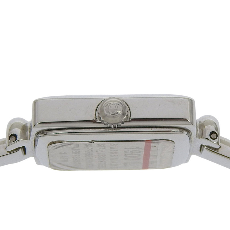 Gucci 1900L 女士不鏽鋼石英模擬腕錶，黑色錶盤-5