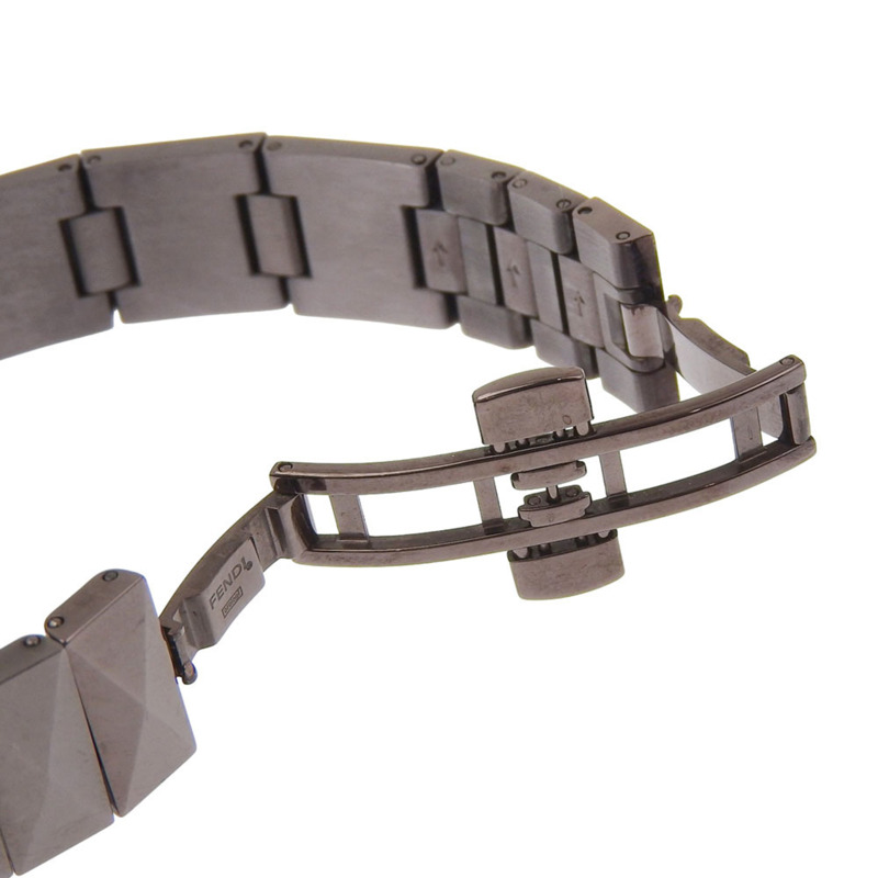 Fendi 金字塔腕錶 4260L 不鏽鋼石英模擬棕色錶盤 女士款-7